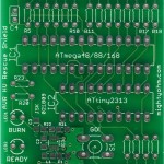 AVR HV Rescue Shield PCB - Top