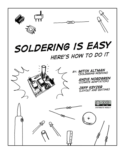 Cover page to "Soldering Is Easy!"