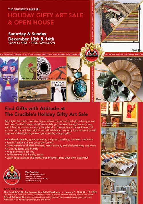 Crucible Gifty Art Sale Crucible Holiday Gift Sale