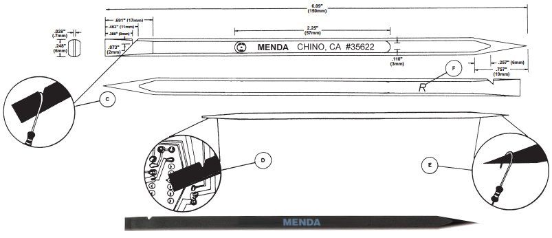 Menda 35622 Spudger