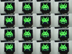 Still images from space invaders animation