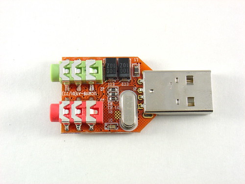 the SYBA SD-CM-UAUD USB Stereo Audio Adapter MightyOhm