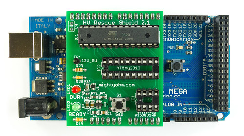 HV Rescue Shield works with Arduino Mega!